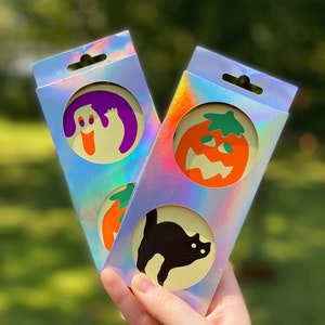 Halloween Sugar Cookie Car Coasters | Set Of Two | Ceramic |