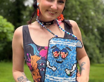 You're A Towel Rave Perler Necklace | Shrek Rave Perler | Rave Perler | Rave Kandi | Rave Acessories | Kandi |