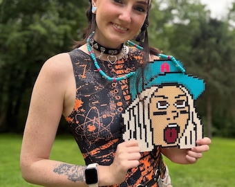 DJ Jessica A Perler | DJ Logo Perler | Rave Perler | Rave Kandi | Rave Acessories | Kandi |