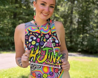 Hijinx Rave Perler Necklace | Shrek Rave Perler | Rave Perler | Rave Kandi | Rave Acessories | Kandi |