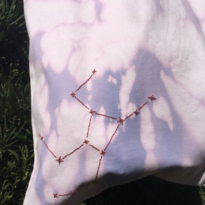 Zodiac constellations tote bag
