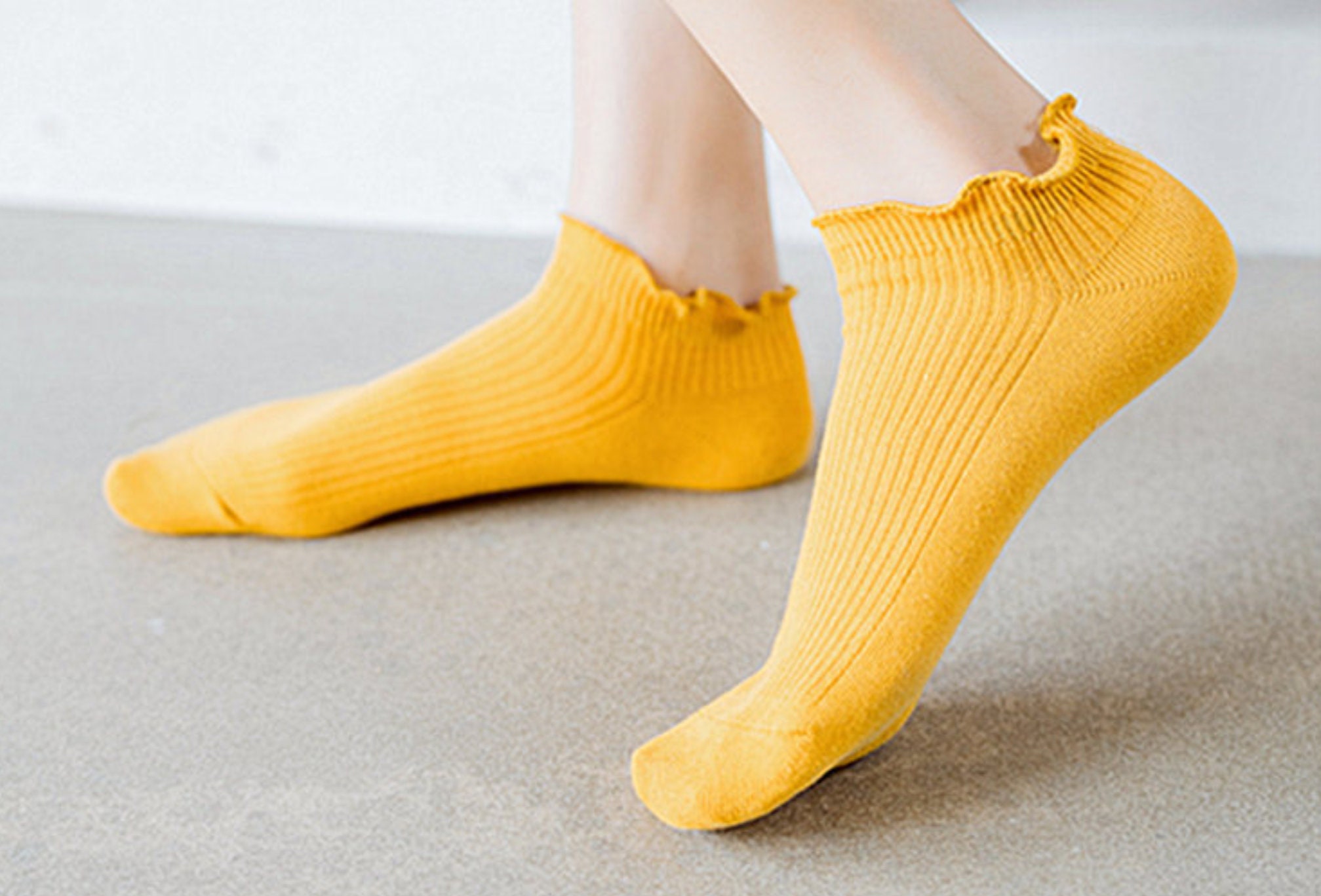 Cute frill ruffle Cotton Women's socks 9 different | Etsy
