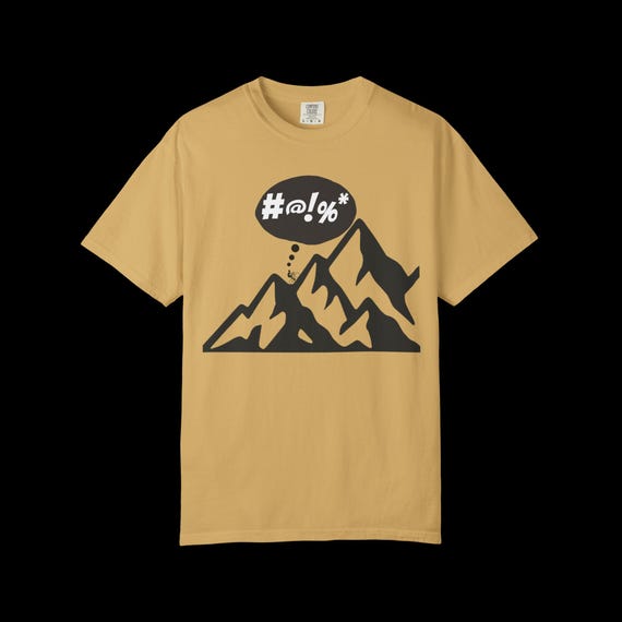 Cursing Mountains Bicycle T-shirt | Funny Cyclist Mountain Biker Shirt | Cycling Gift