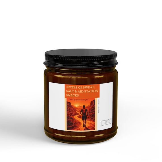 Trail Runner Gift Eco Friendly Soy Candle 4oz | Funny Running Gift Basket Ideas for Ultrarunner