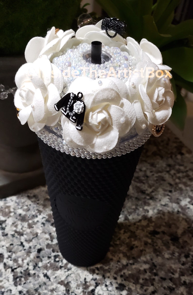 Custom BLING Dome Lids 16 oz 24oz Tumbler