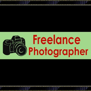Freier Fotograf Autoaufkleber