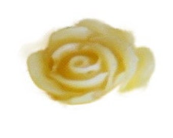 Mini rose beeswax candle