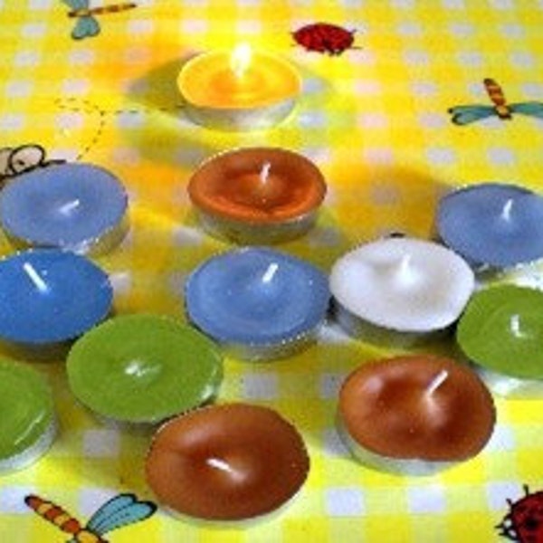 Tealight paraffin-wax candles (set of five)