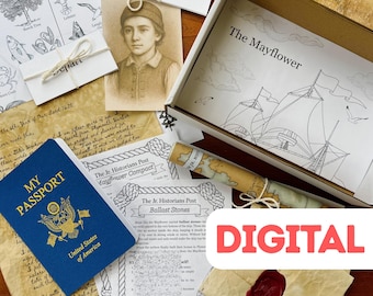 Mayflower Pilgrims Voyage 1620 | Early American History Unit Study for Kids | Hands-On Homeschool | Giles Hopkins | Digital Unit Q1M3