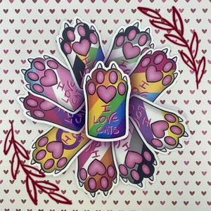 Stickers - Patounes de chat LGBTQIA+ -