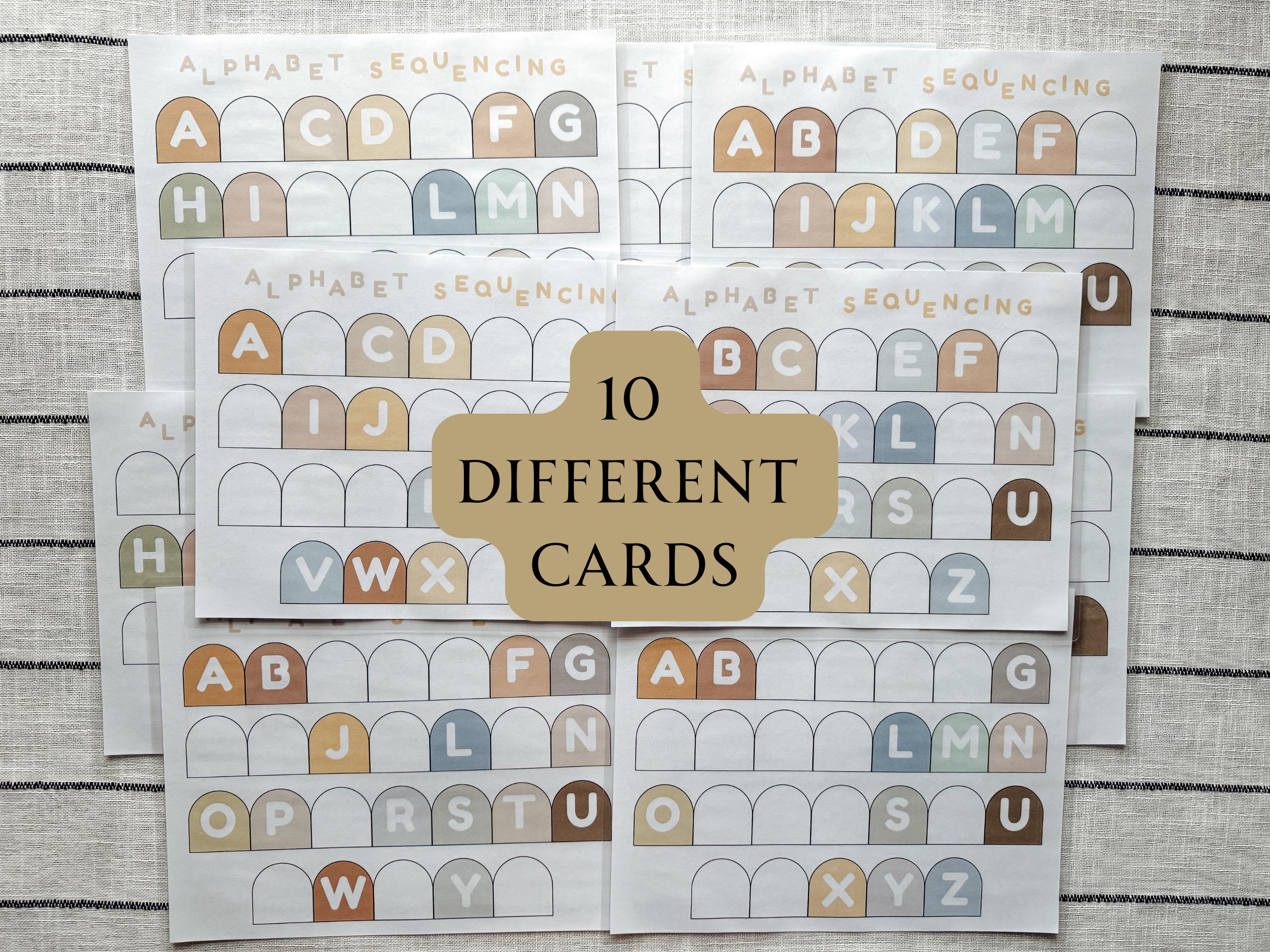 Alphabet Sequencing Game Homeschool Engaging Lesson for Kids Preschool ...