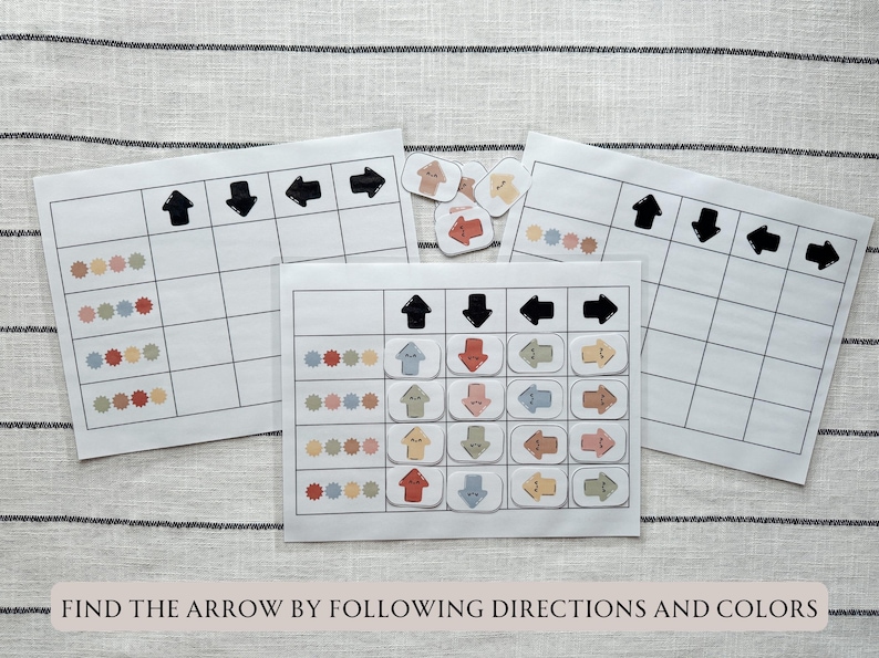 Directions Learning Activity Game Homeschool Engaging Lesson for Kids ...