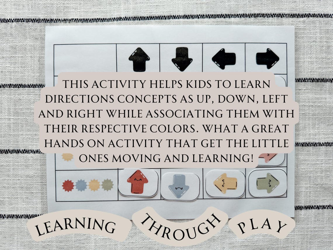 Topicubes Directions Directions Learning Activity Game Homeschool Engaging Lesson for Kids ...