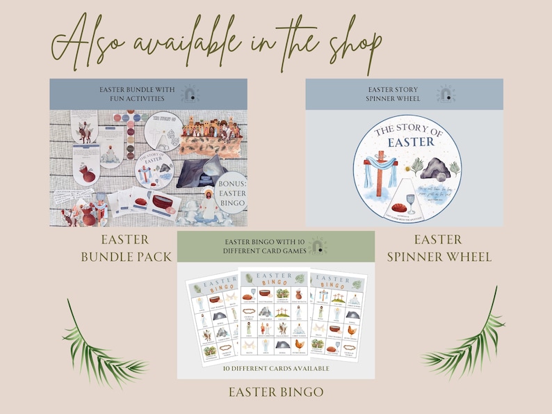 Easter Palm Sunday Printable Paper Crafts Easter Fun Activities for ...