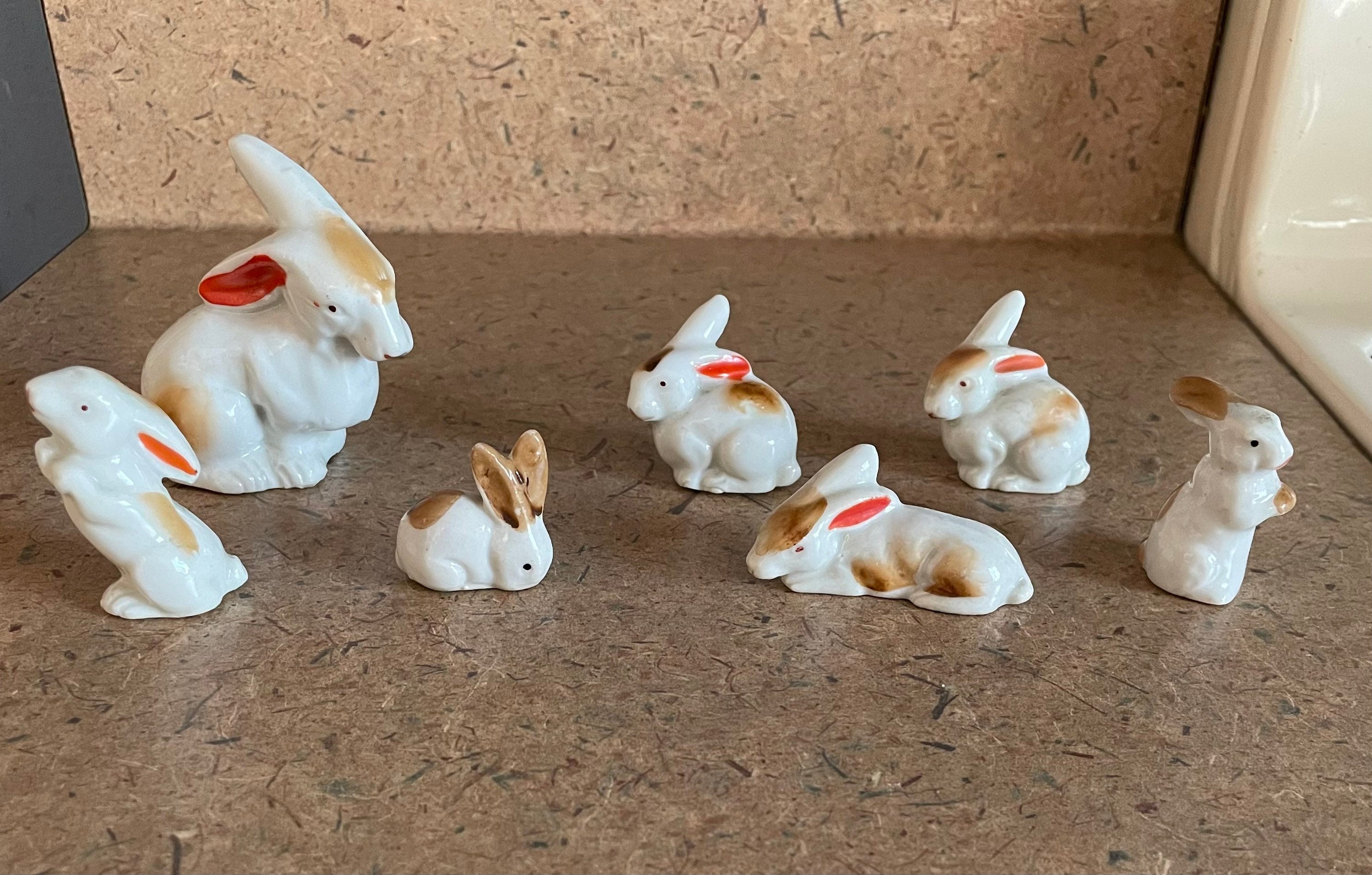 通販 ストア激安 【ねんこっこ さま】* pottery ❀ rabbit チョコ色 
