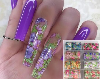 pic Designer Logo Acrylic Nails nail foil etsy