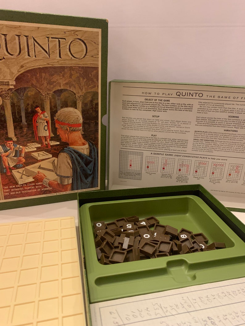 Quinto Bookshelf Board Game Etsy