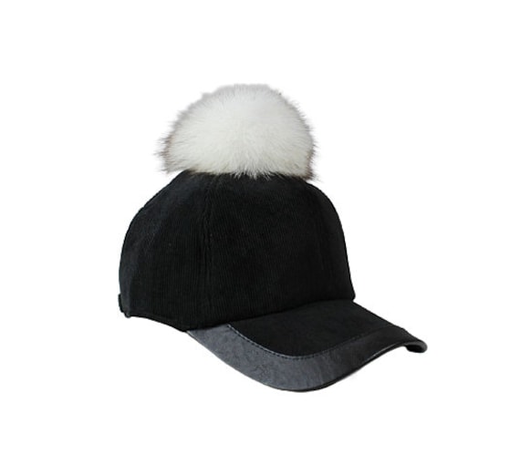Leisure Style Warm Velvet Hat With Massive Blue Fox Fur - Etsy display picture 2