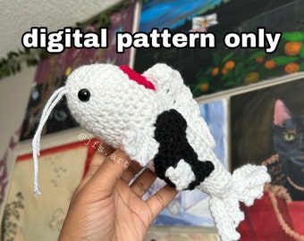 MODELLO DIGITALE: Peluche di pesce Koi all'uncinetto / Pesce carpa Koi Amigurumi PDF