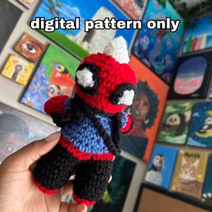 DIGITAL PATTERN Spider-punk Crochet Spiderverse Character Crochet PDF