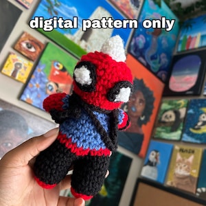 DIGITAL PATTERN Spider-punk Crochet Spiderverse Character Crochet PDF