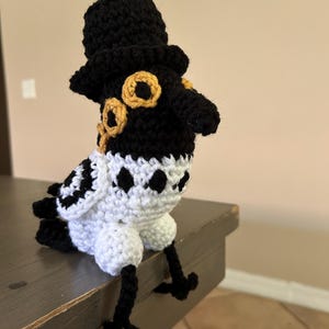 MOTIF NUMÉRIQUE Pie | Motif oiseau en peluche au crochet | Motif Pie image 6