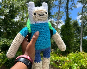 DIGITAL PATTERN Finn the Human Adventure Time Character Crochet PDF
