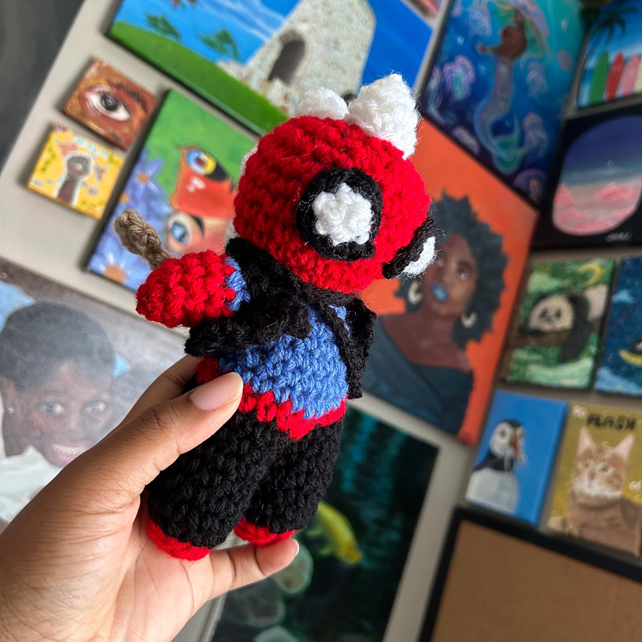 Crochet Spider-punk | Amigurumi Across the Spiderverse Hobie Brown