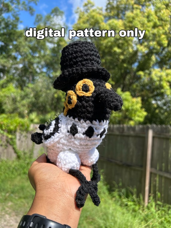 DIGITAL PATTERN Magpie | Crochet Bird Plush Pattern | Magpie Pattern