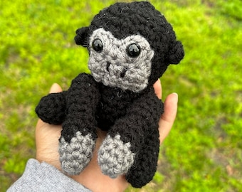 Crochet Gorilla Plush  | amigurumi plush baby gorilla monkey