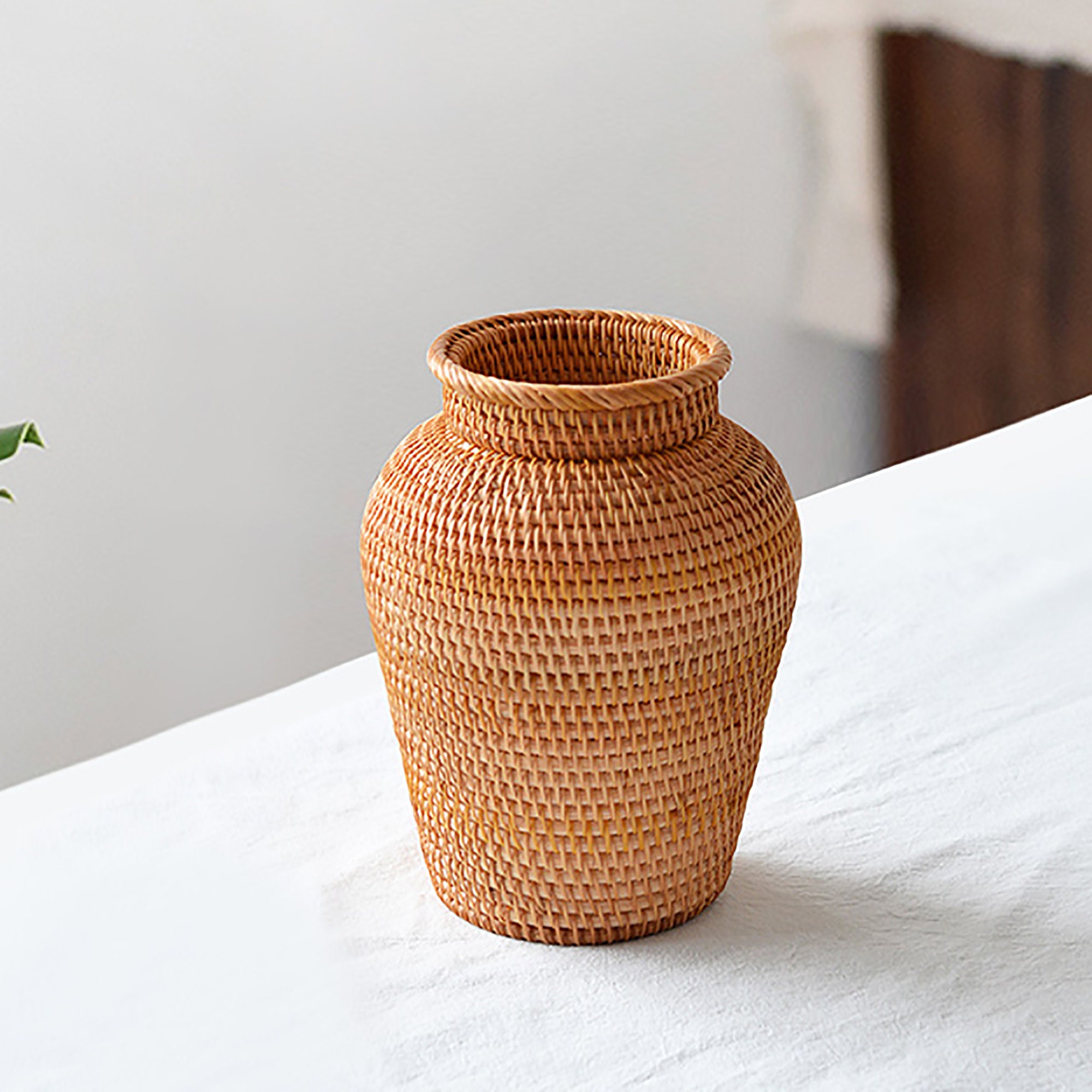 Rustic Rattan Vase for Coffee Table Decoration Small Flower Etsy UK