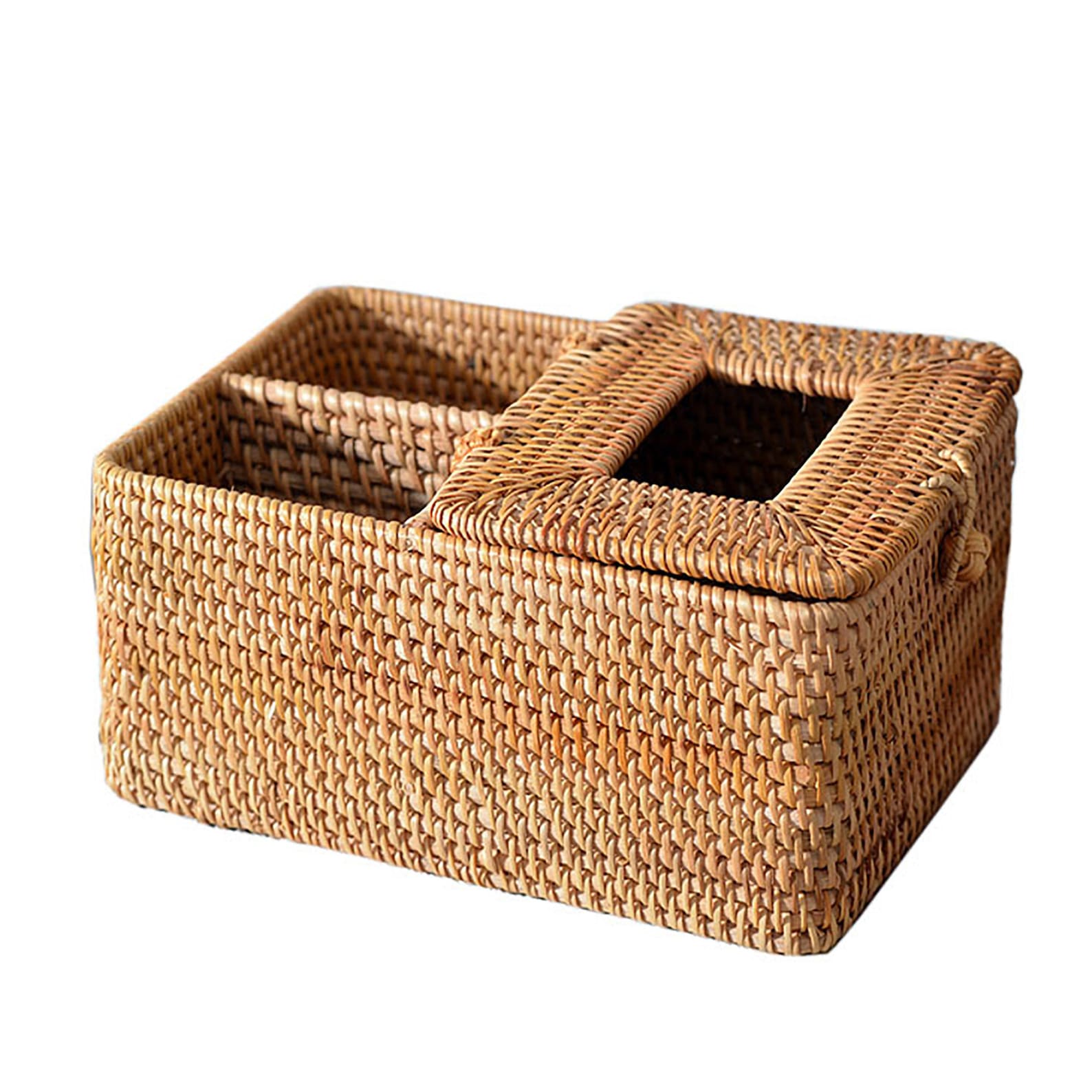 Wicker Basket for Table Top Multifunction Tissue Box Rattan Etsy