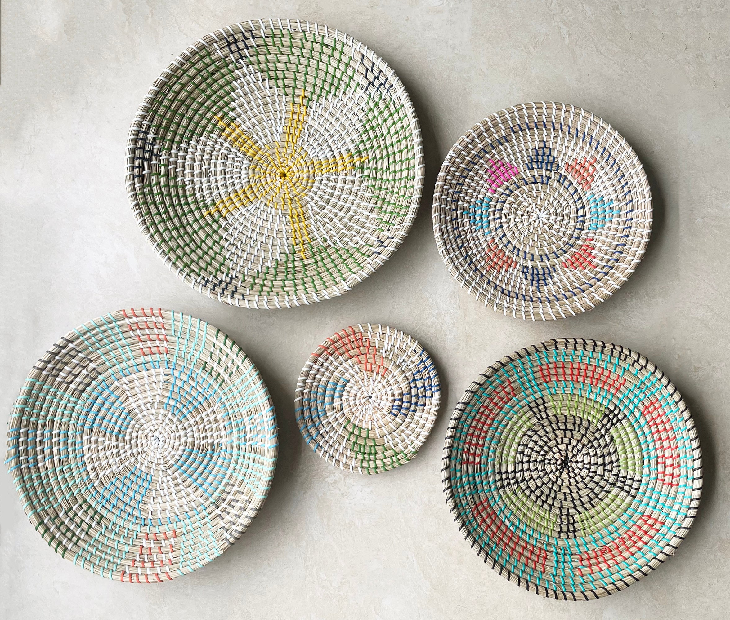 Straw Woven Wall Decor for Home Decoration Woven Basket Wall Etsy UK