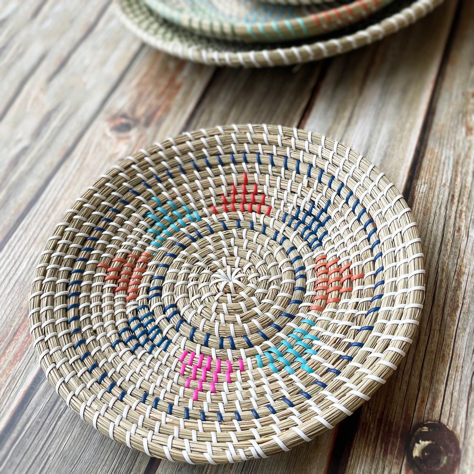 Straw Woven Wall Decor for Home Decoration Woven Basket Wall Etsy UK
