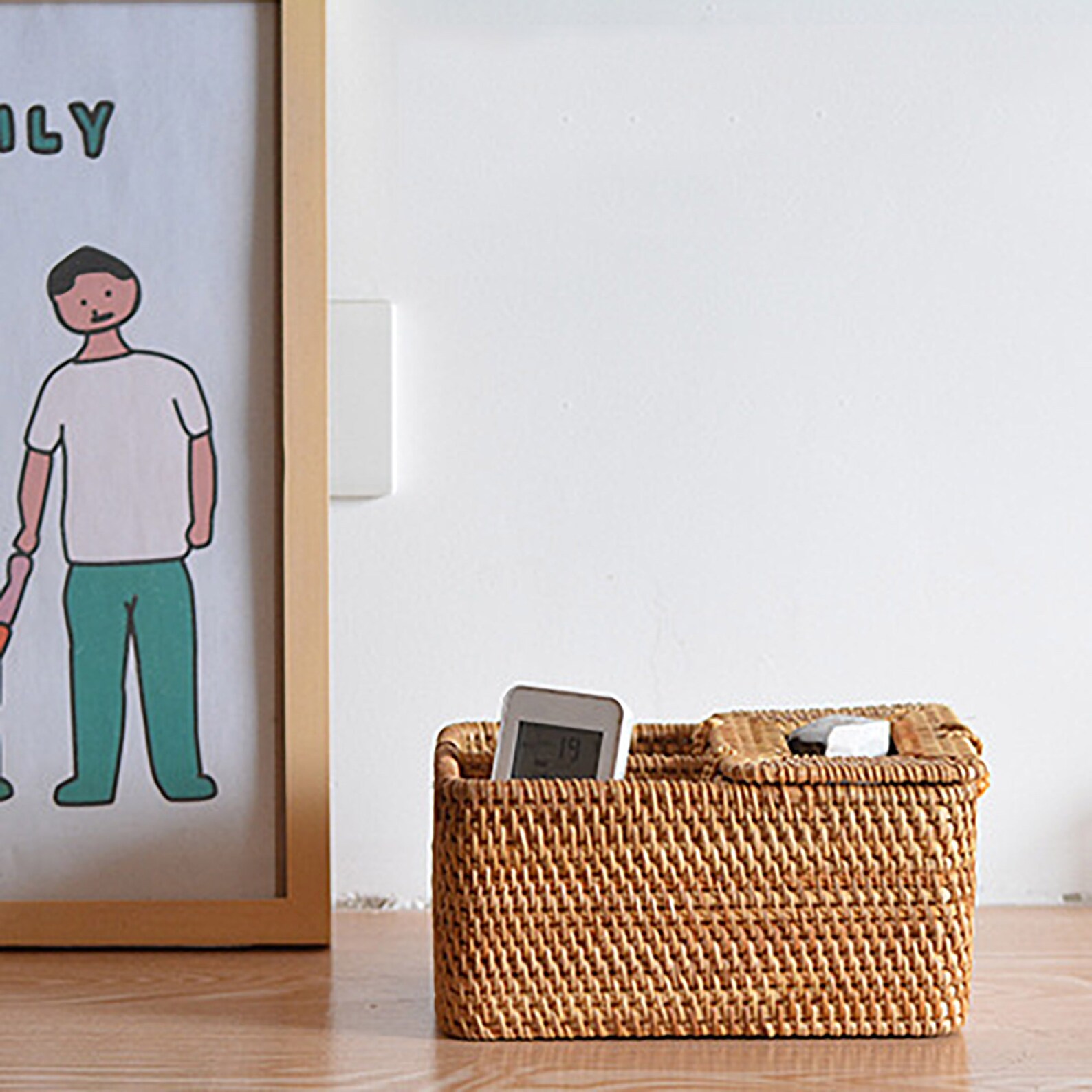 Wicker Basket for Table Top Multifunction Tissue Box Rattan Etsy