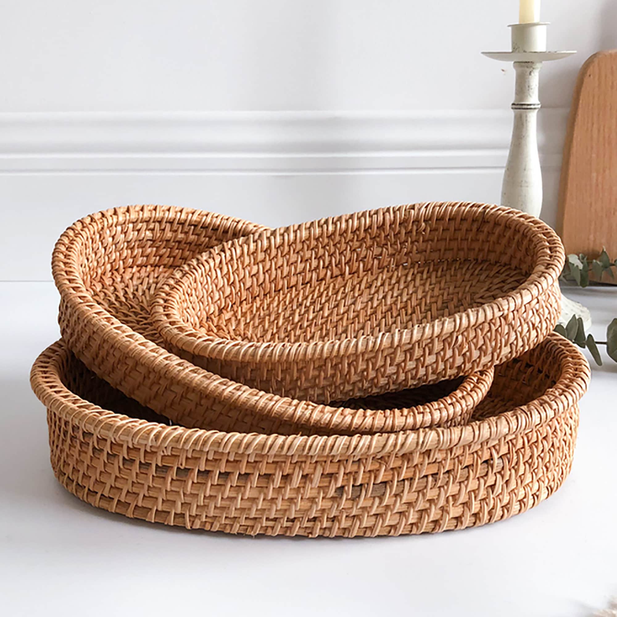 Oval Rattan Tray Woven Tray for Dinning or Coffee Woven Etsy
