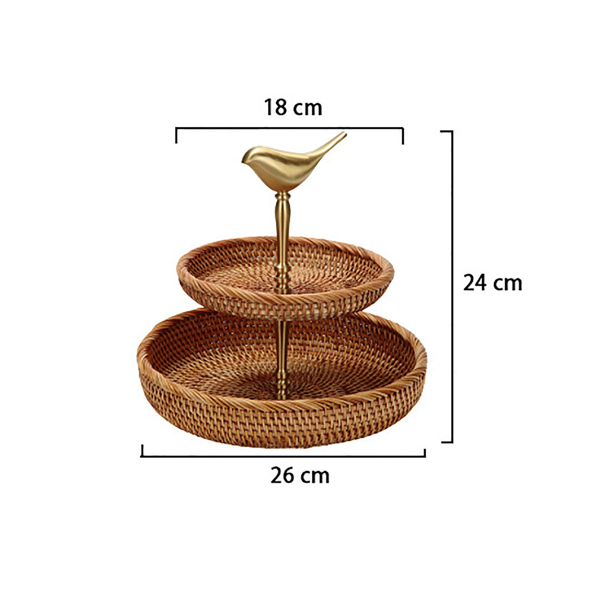 Woven Rattan Dessert Display Trays Rattan Tray for Coffee Etsy