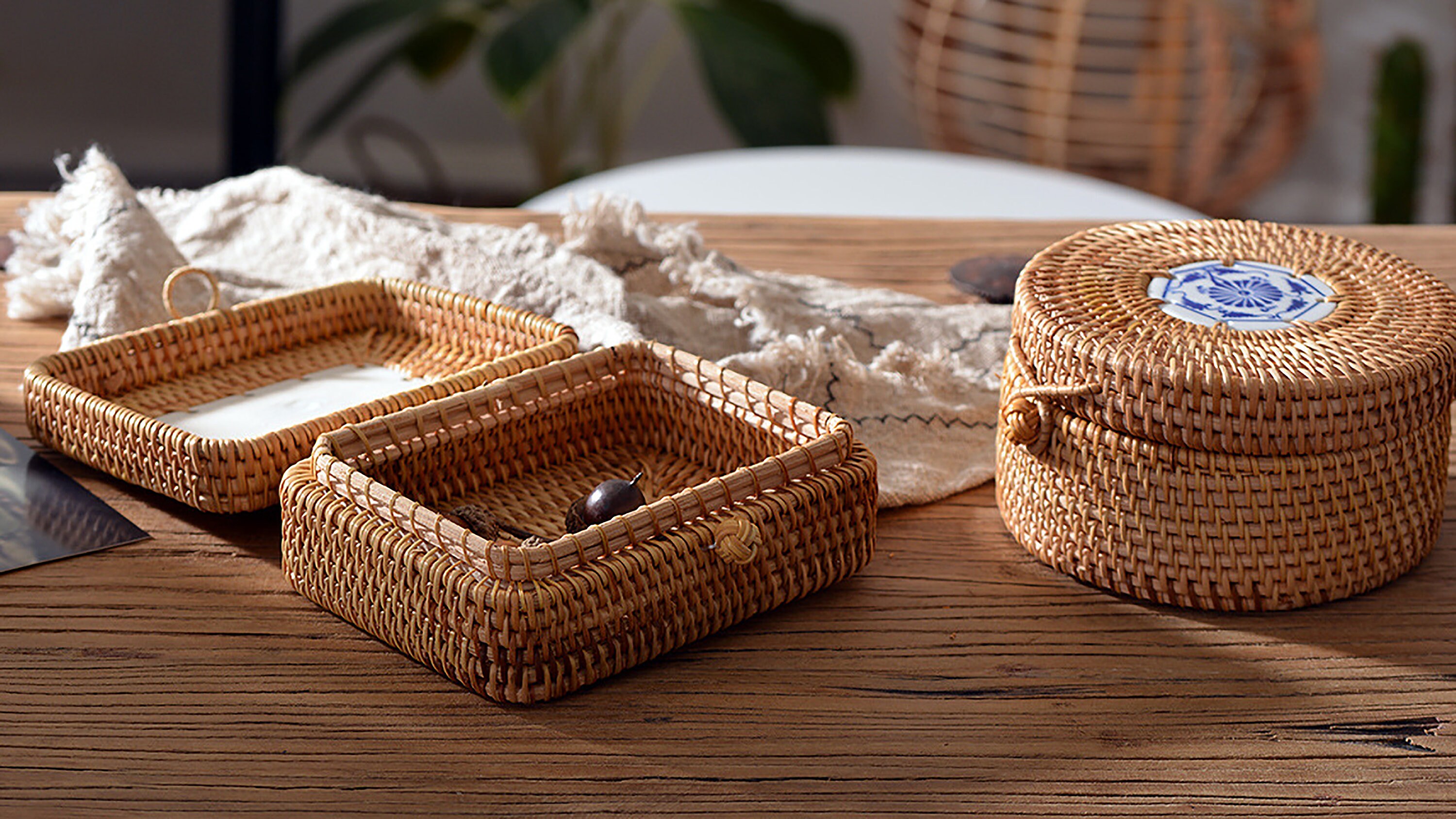 Mini Jewelry Box Rattan Woven Box for Jewelry Storage Etsy
