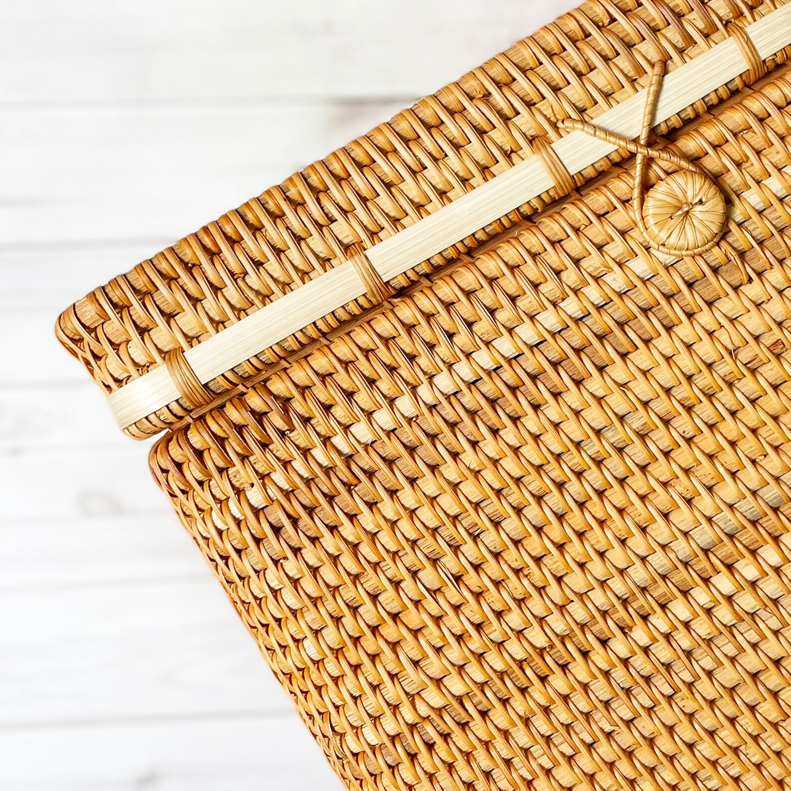 Large Woven Box for Home Storage Rattan Laundry Basket With Etsy UK