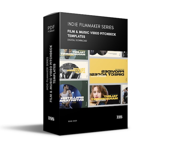 Film & Music Video Pitch Deck Template, Editable PowerPoint Template, Pitch Deck Template