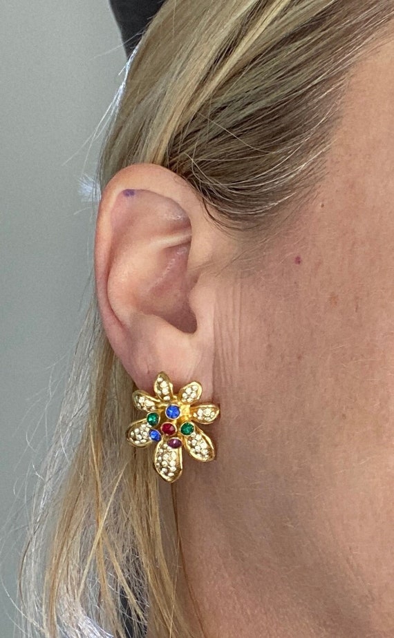 Lovely Starburst Crystal Earrings