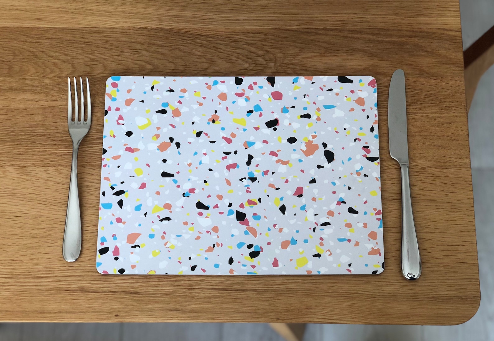 Handmade set of 4 custom rectangular cork backed placemats. Etsy