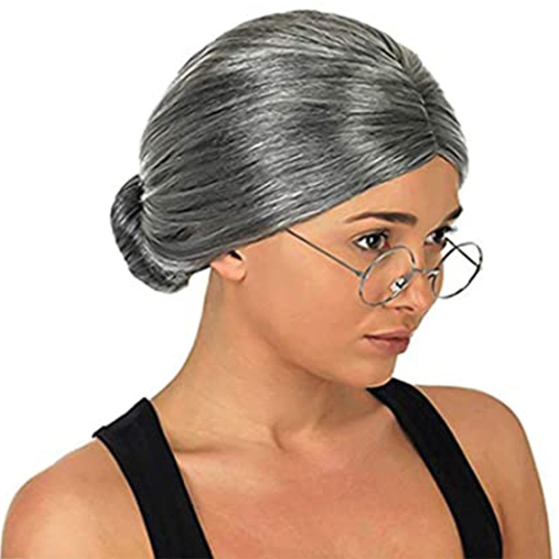 RBG Costume Old Lady Wig Gray Wig Women's Cosplay Wig | Etsy