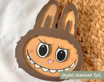 Little Monster Face SVG | La Bubu Face SVG