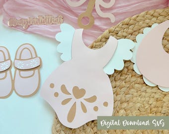 Papel Picado Baby Shower SVG Bundle für Cricut | Cielito Lindo Thema | Mexikanische Fiesta Dekor | Digitaler Download