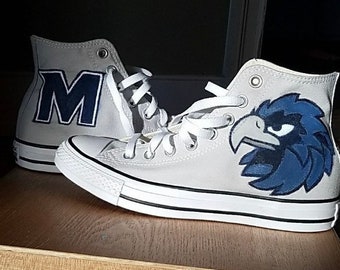 Custom painted College kicks