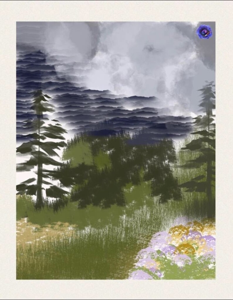 Landscape Illustration Print image 1