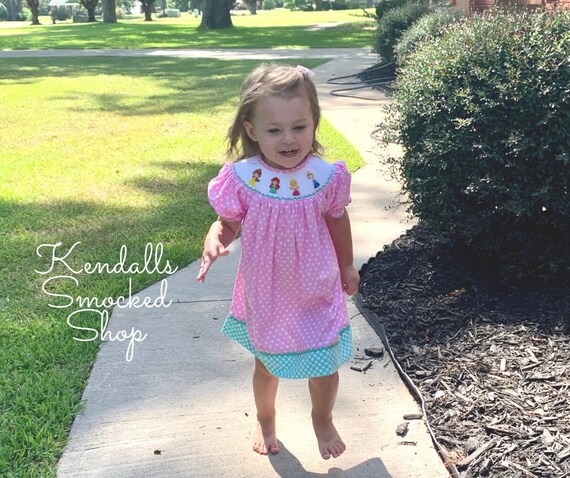Disney smocked outfits Clearance