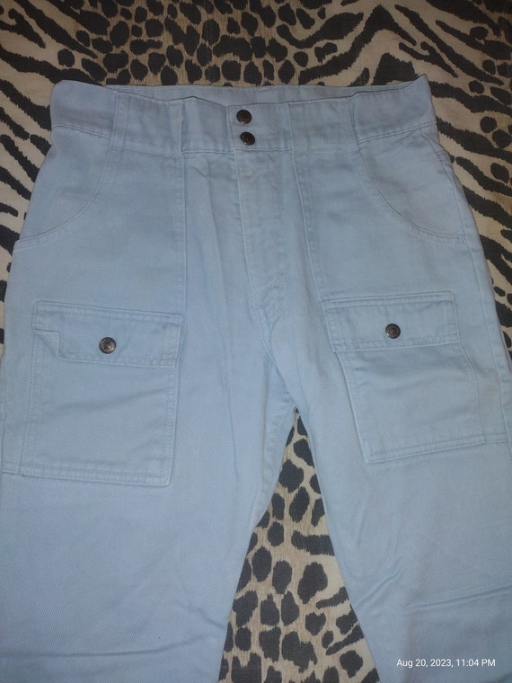 RARE 70s Vintage Levi's Bush Jeans Sky Blue 30 x 30 C… - Gem
