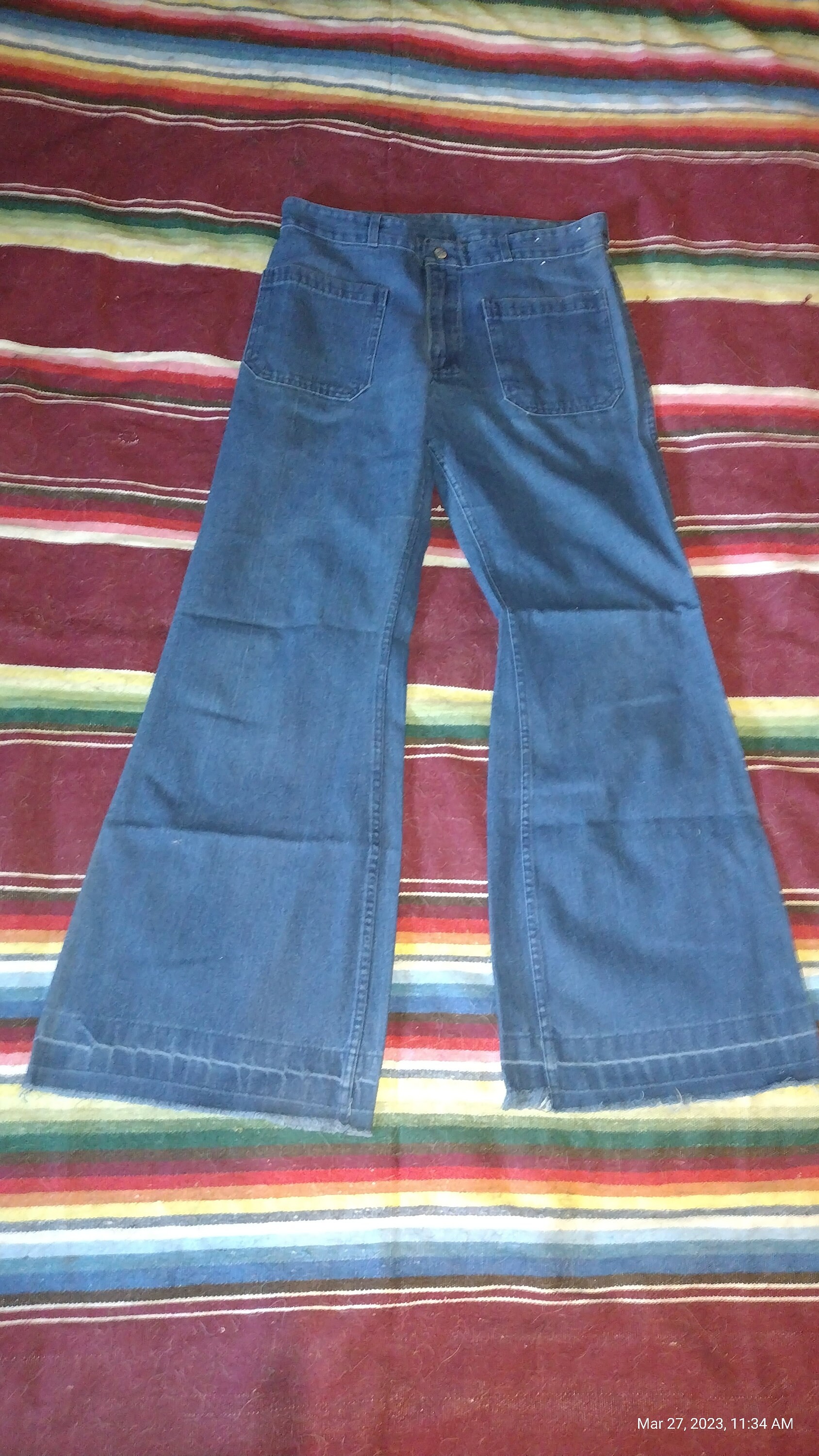 Seafarer Elephant Bell Bottoms 60s 70s Vintage Jeans 34 X 30 - Etsy